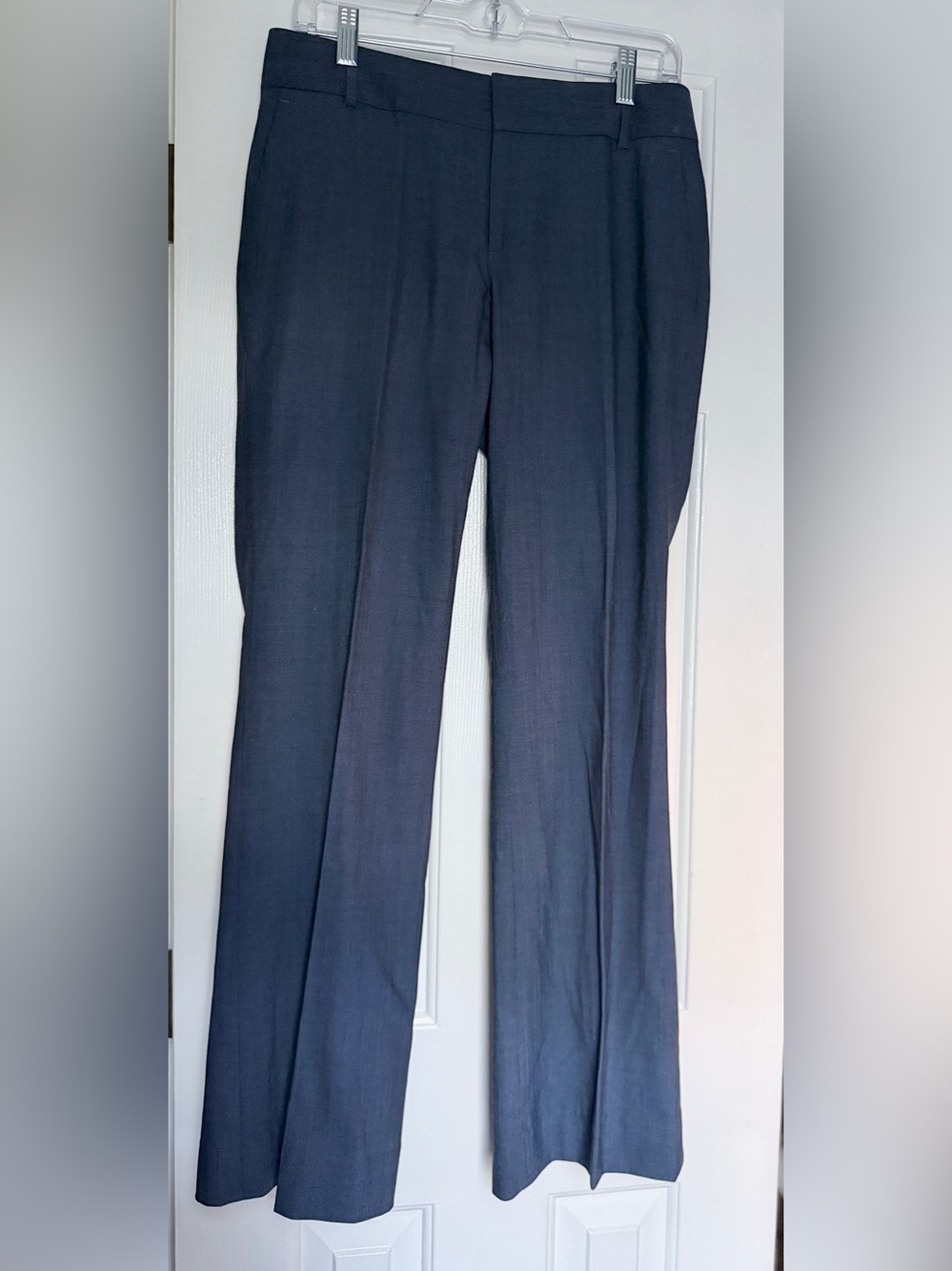 Banana Republic the Martin Fit Dark Navy Wool Blend Trousers. Sz 4